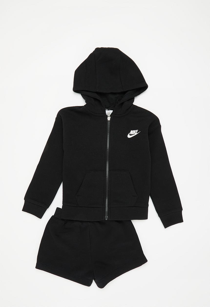Nike - Nkg club fleece short set - black