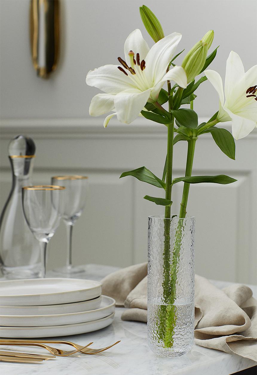 H&M - Glass vase - clear glass 