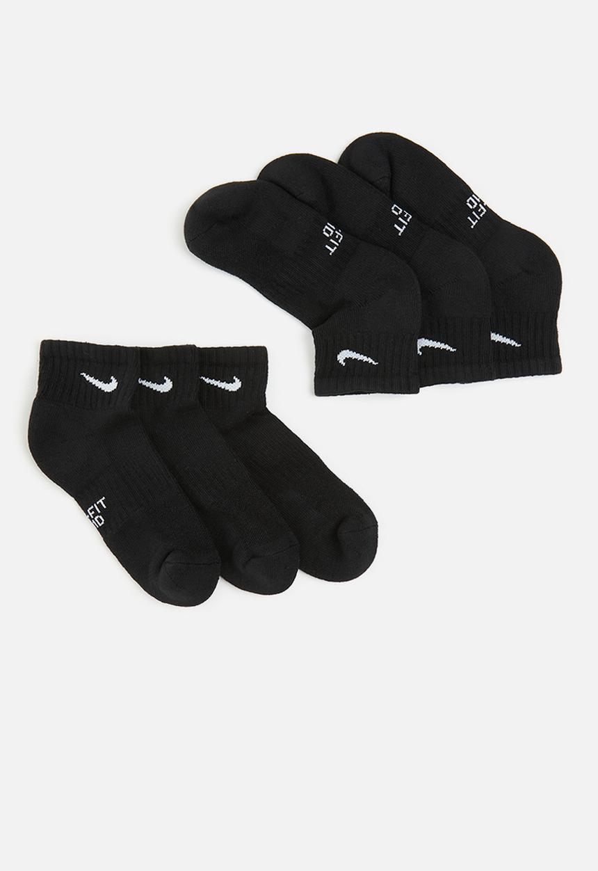 Nike - Nike 3 pack performance socks - black