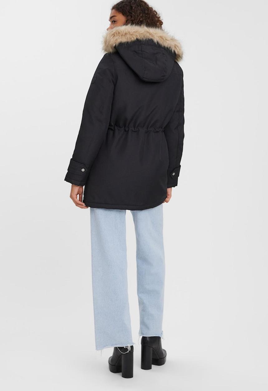 Vero Moda - Storm 3/4 parka - black