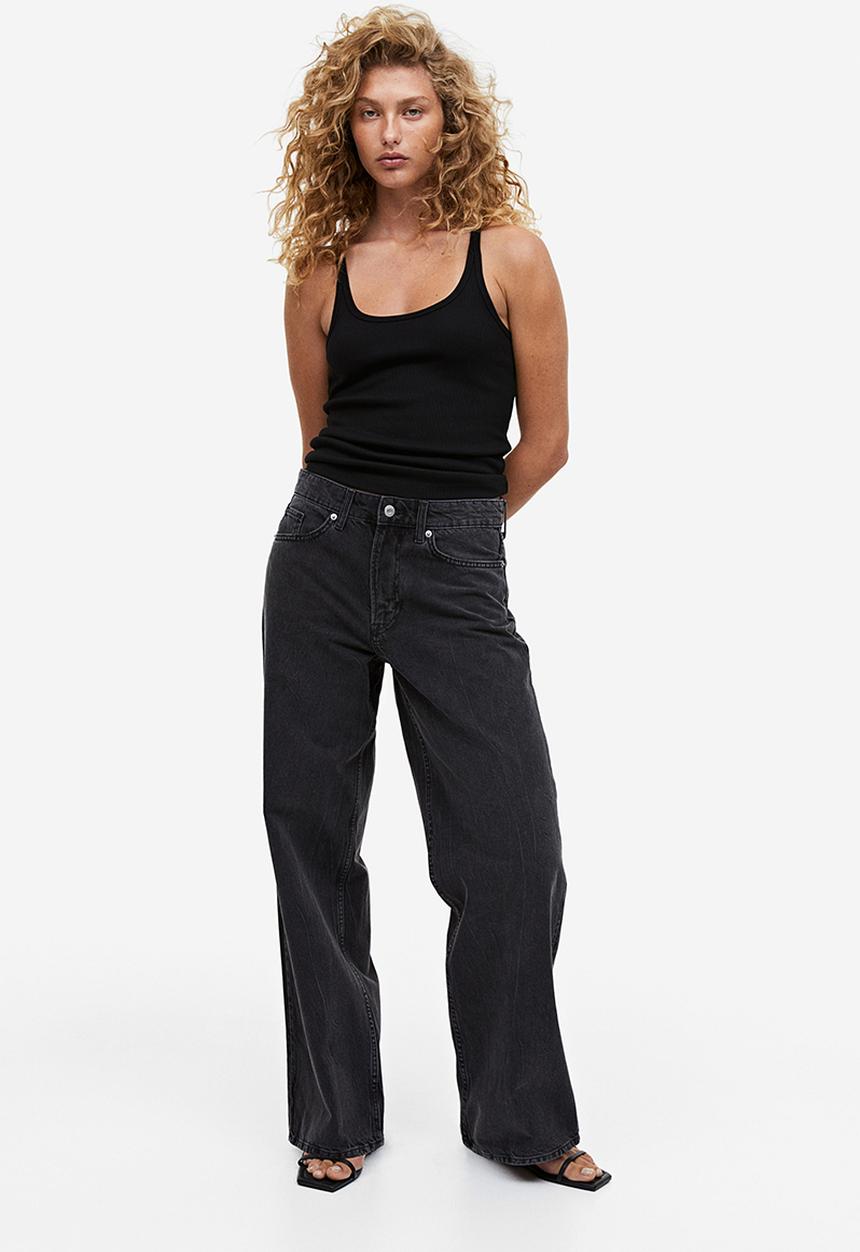 H&M - 90s Baggy regular jeans - black