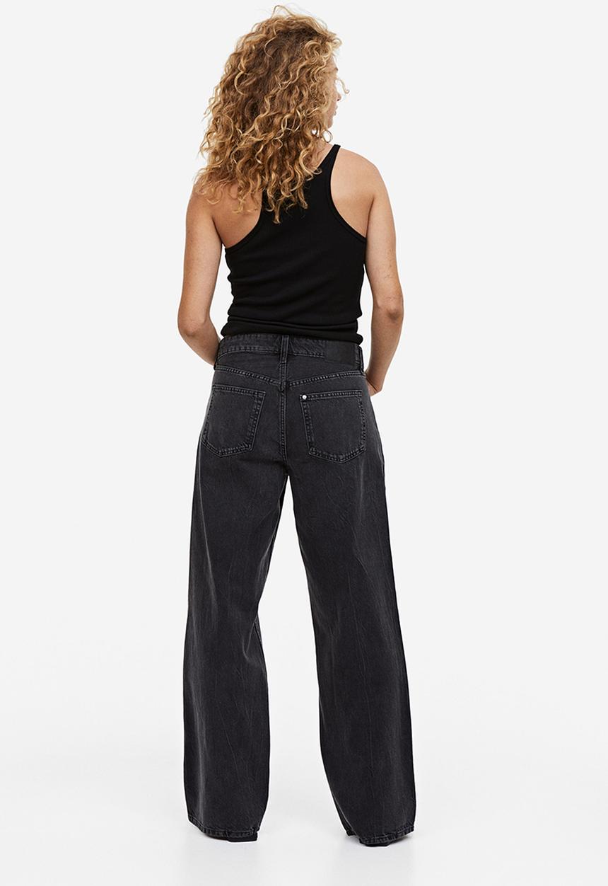 H&M - 90s Baggy regular jeans - black