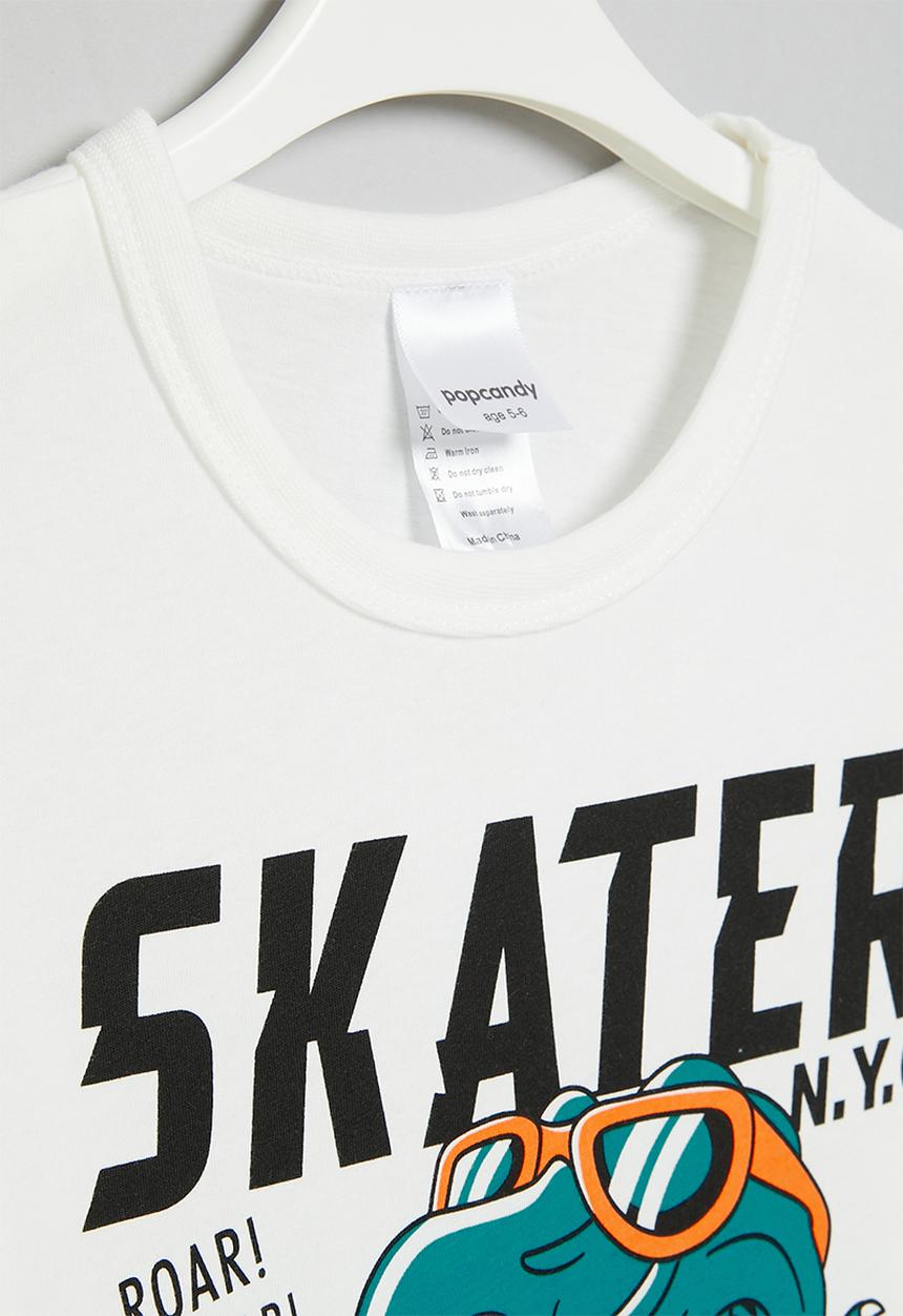 Pop Candy - Dino short sleeve tee - white