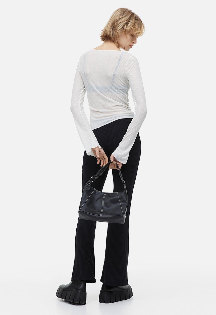 H&M - Flared leggings - black