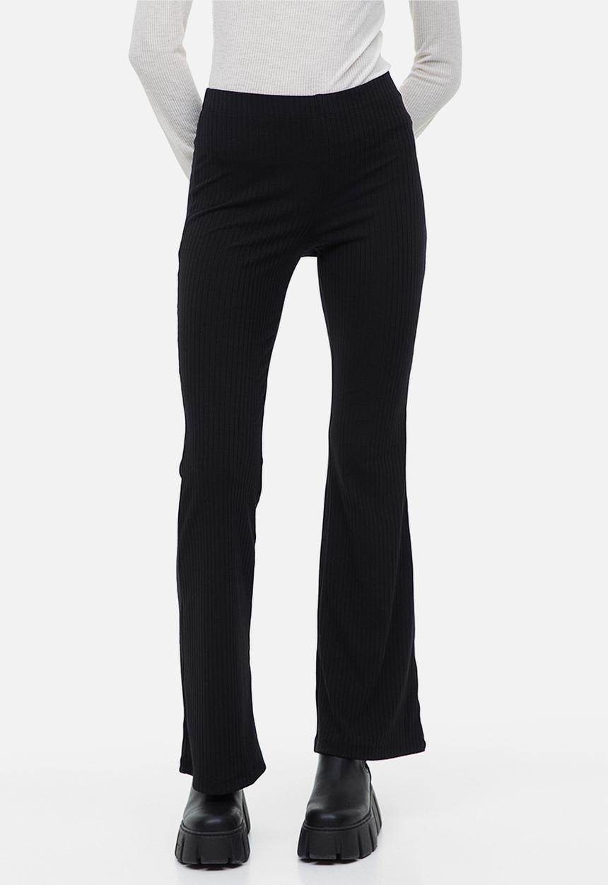 H&M - Flared leggings - black