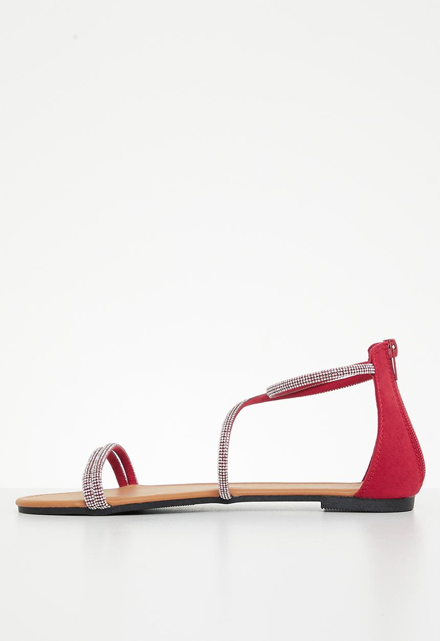Superbalist - Khanyi anklestrap sandal - red