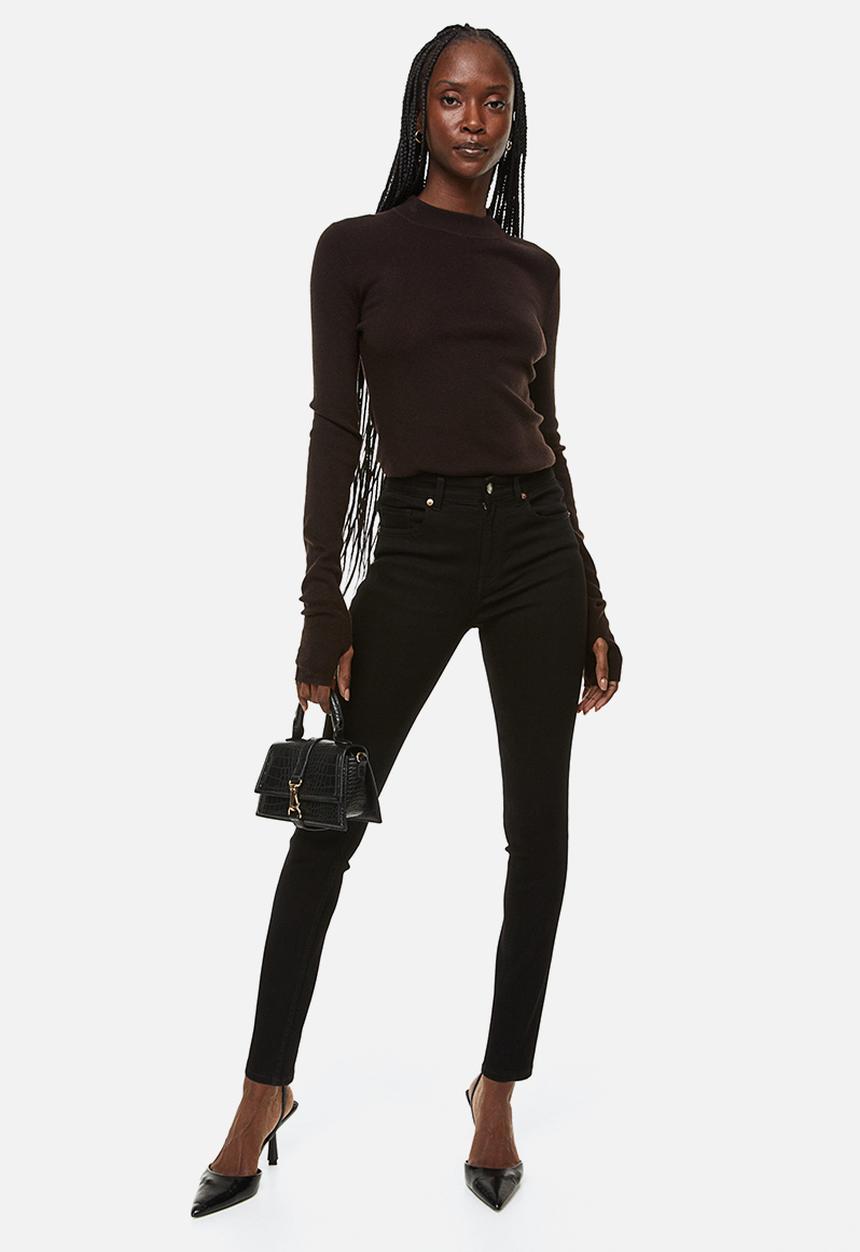 H&M - Skinny regular jeans - black