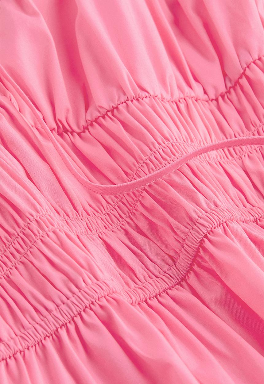 H&M - Smocked cotton dress - pink