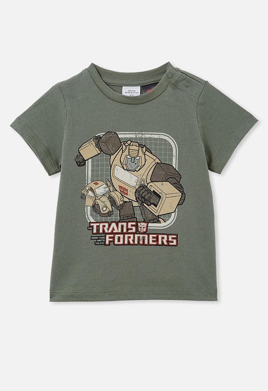 Cotton On - Jamie short sleeve tee-license - lcn has swag green/the yellow transformer