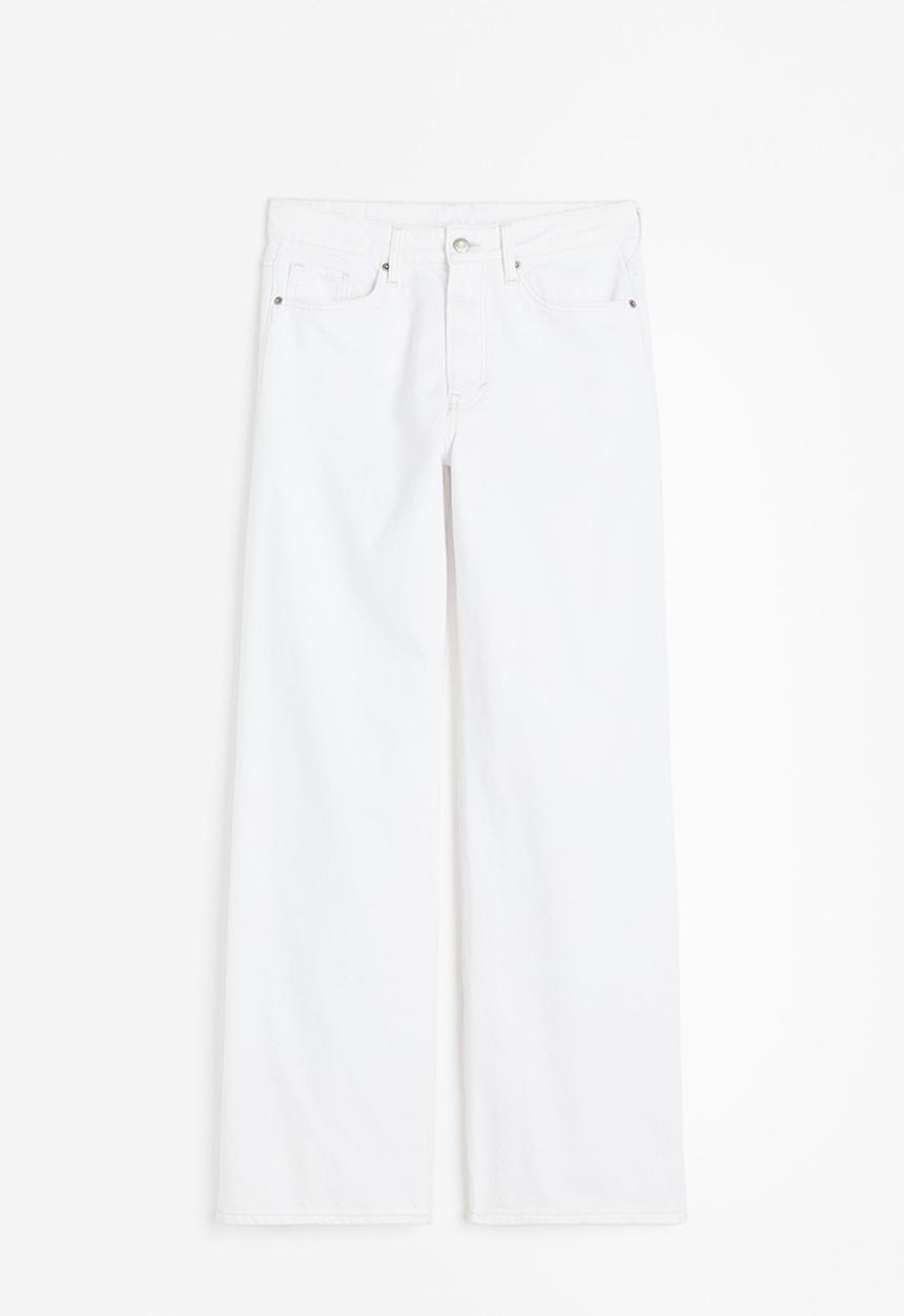 H&M - 90s baggy regular jeans - white