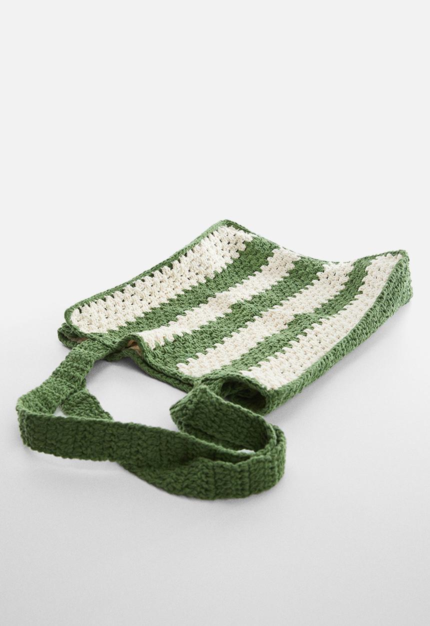 MANGO - Bag paloma - green