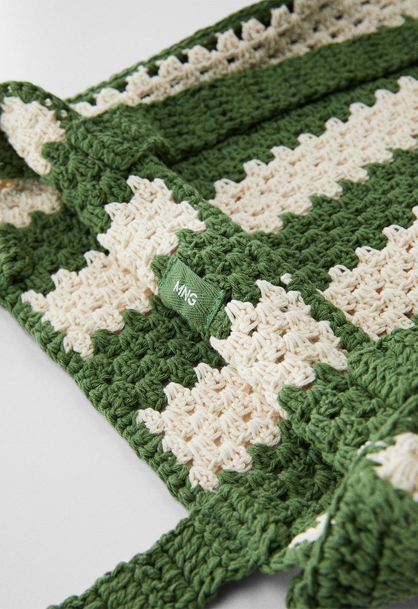 MANGO - Bag paloma - green