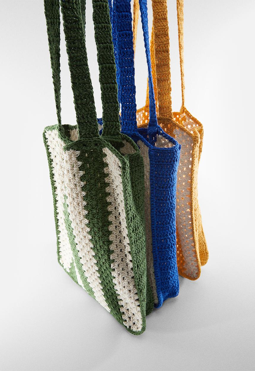 MANGO - Bag paloma - green