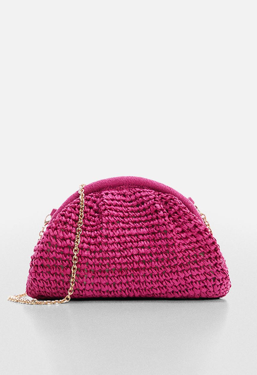 MANGO - Bag positano - fuchsia