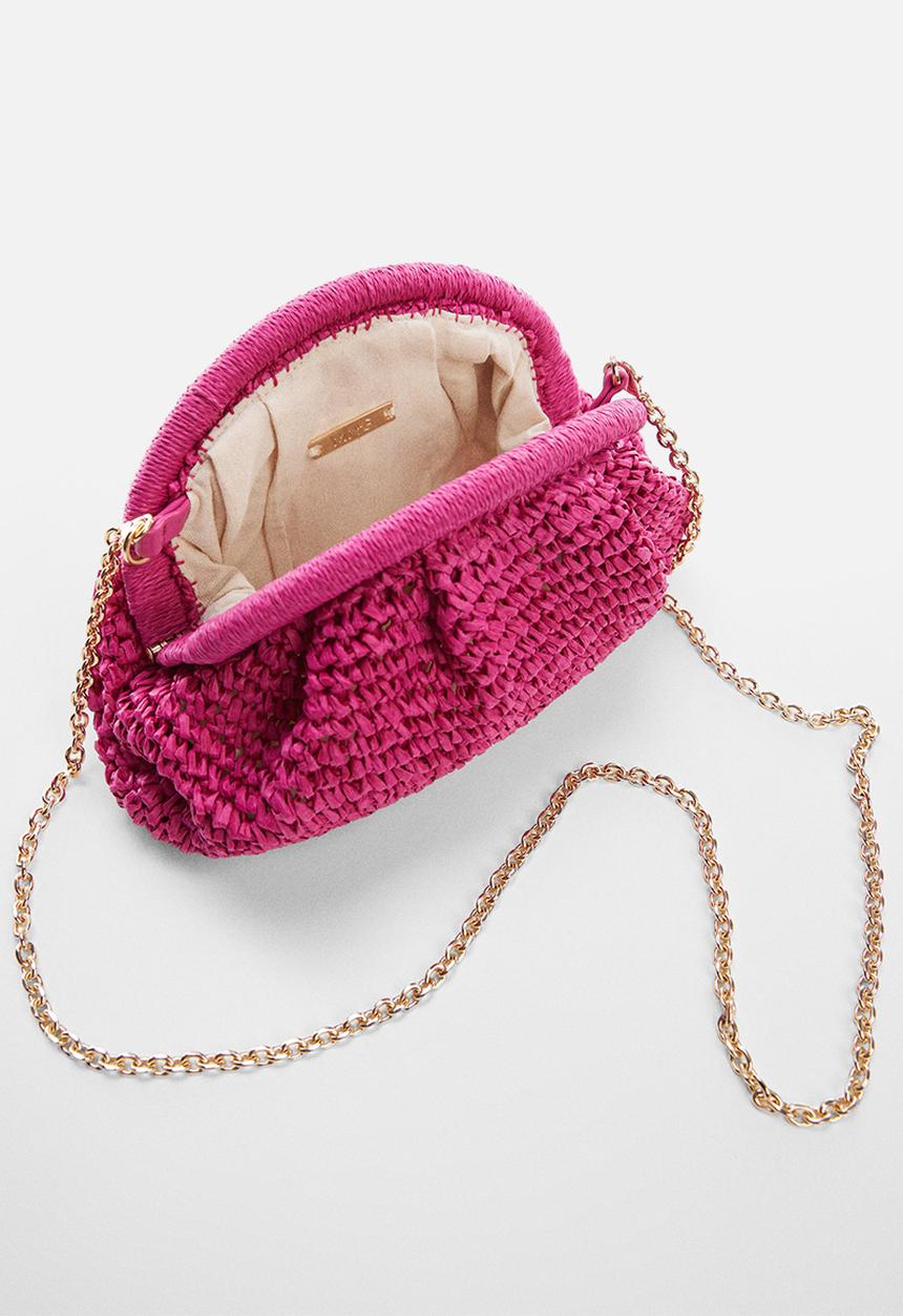 MANGO - Bag positano - fuchsia