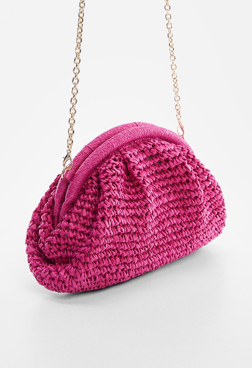 MANGO - Bag positano - fuchsia