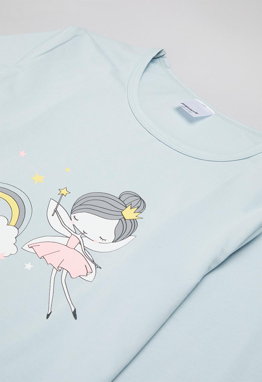 Pop Candy - Girls pj set - blue & white