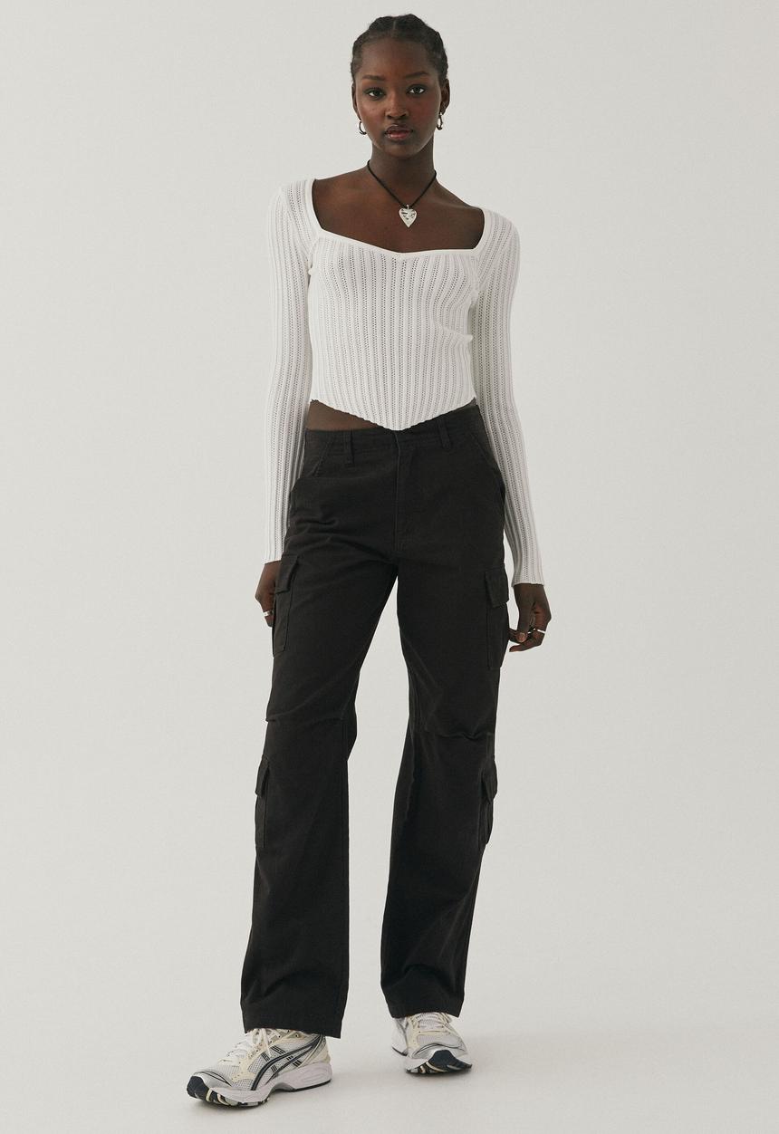 Supré  - Tiana knit long sleeve top - winter white