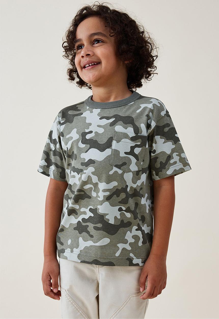 Cotton On - The essential short sleeve tee - camo yardage