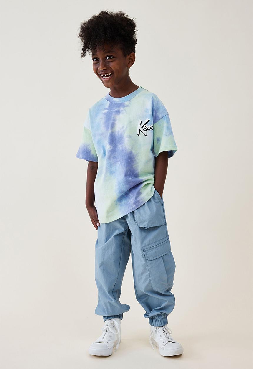 Cotton On - Pete parachute pant - dusty blue