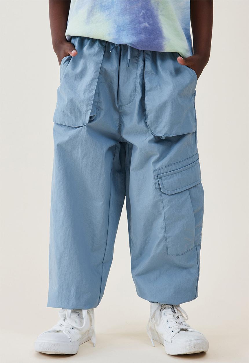 Cotton On - Pete parachute pant - dusty blue