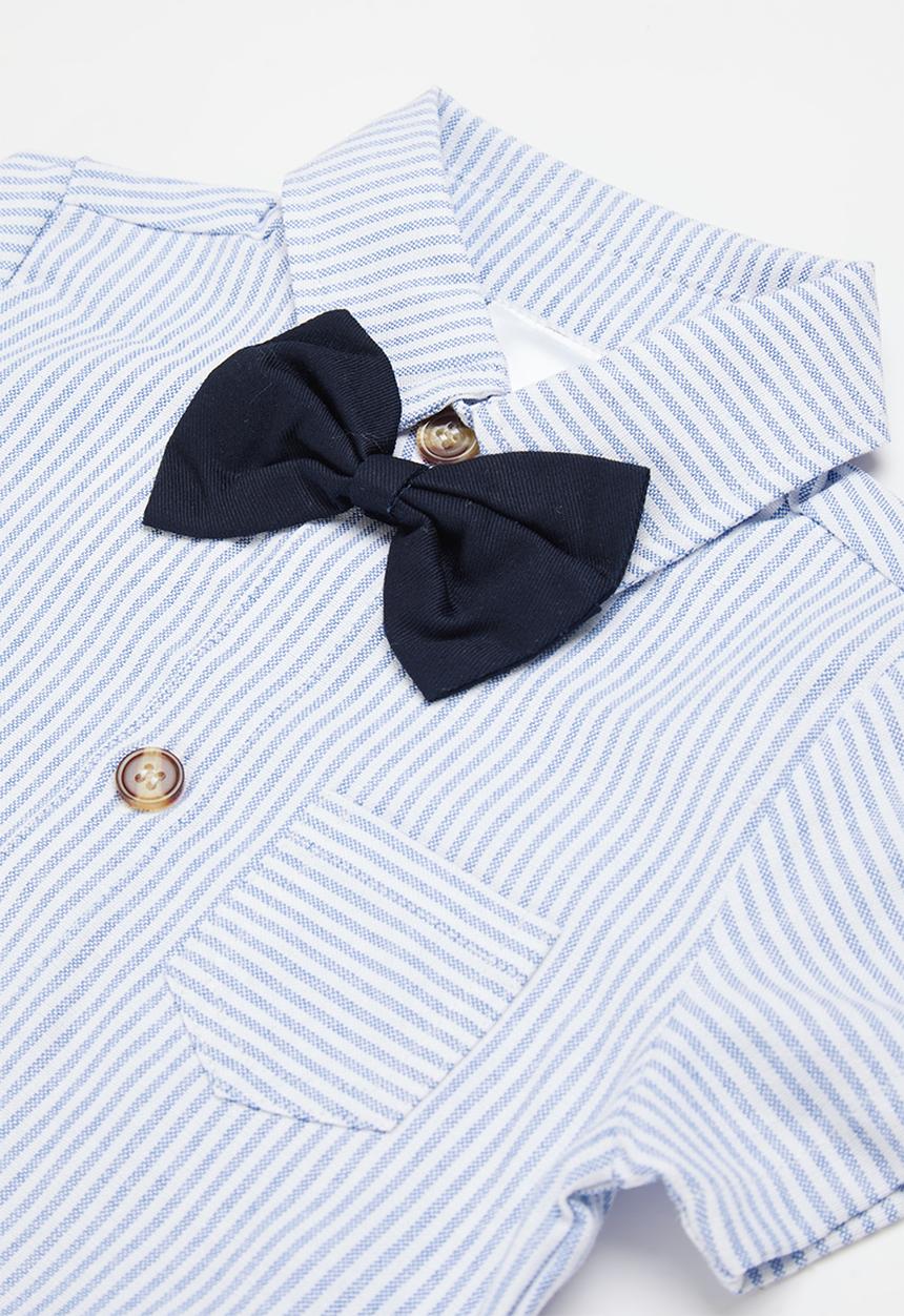 Pop Candy - Romper and short set - navy & white