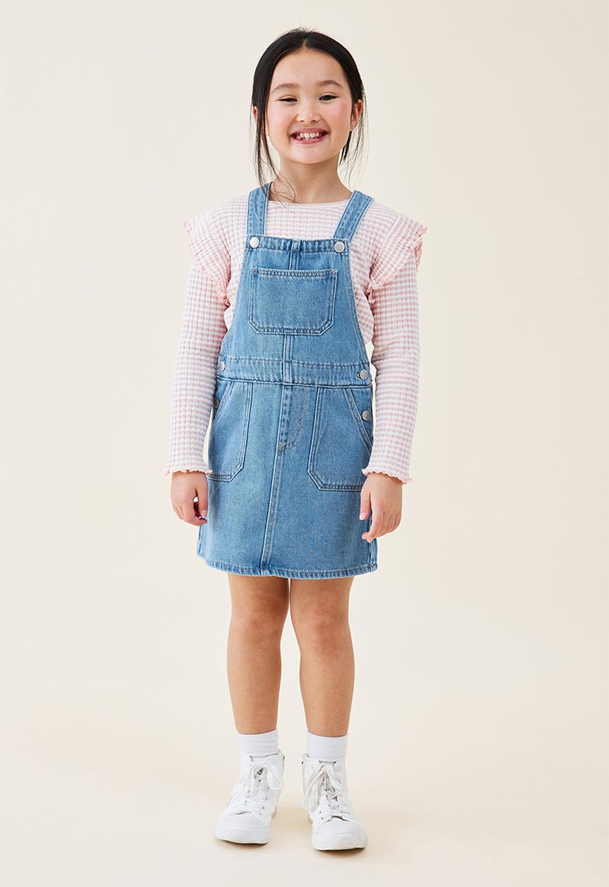 Cotton On - Shelley denim pinafore - weekend wash