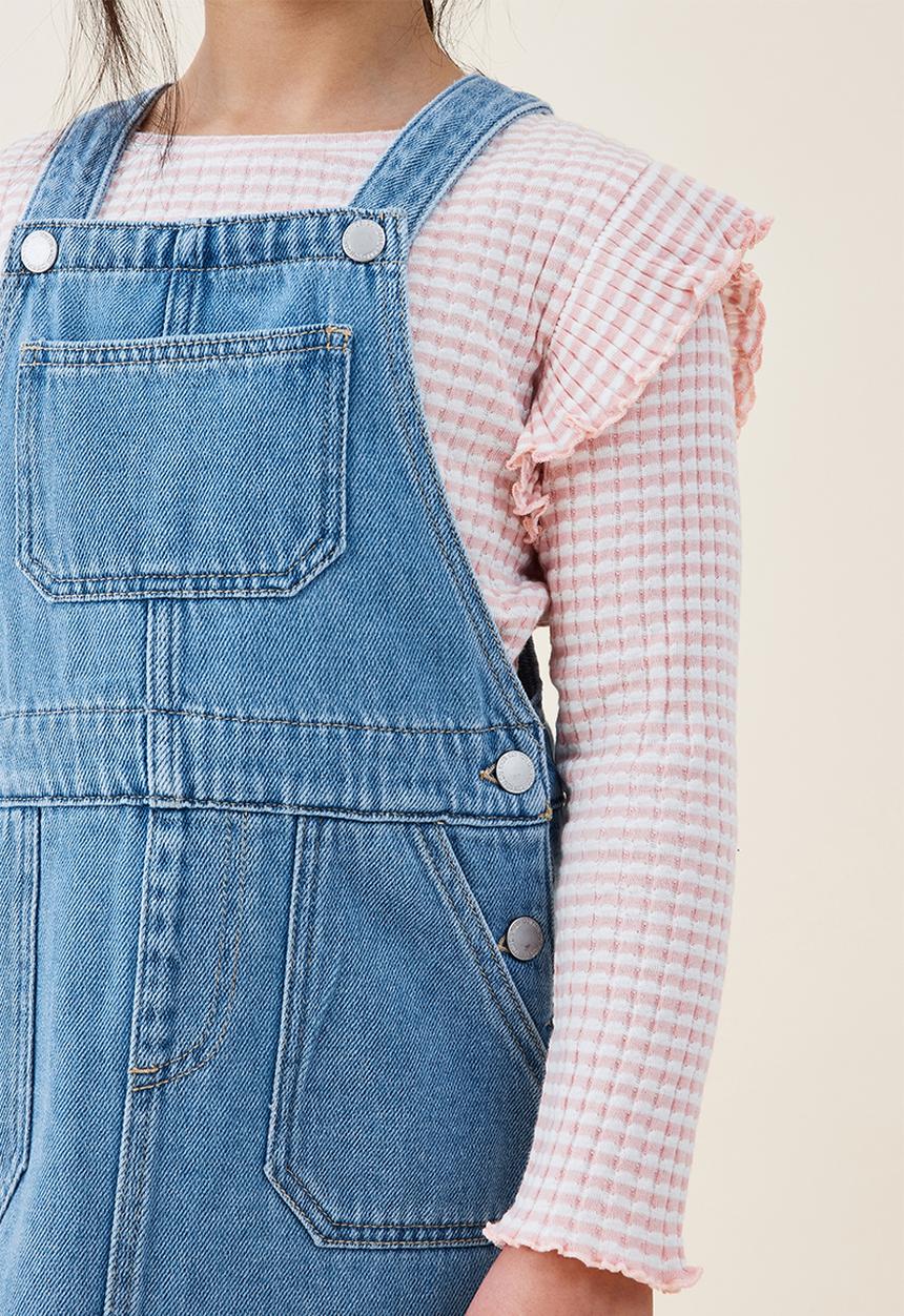 Cotton On - Shelley denim pinafore - weekend wash