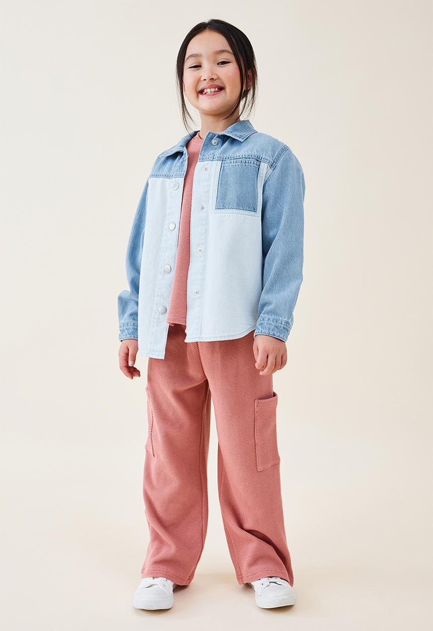 Cotton On - Mikayla denim shacket - denim splice