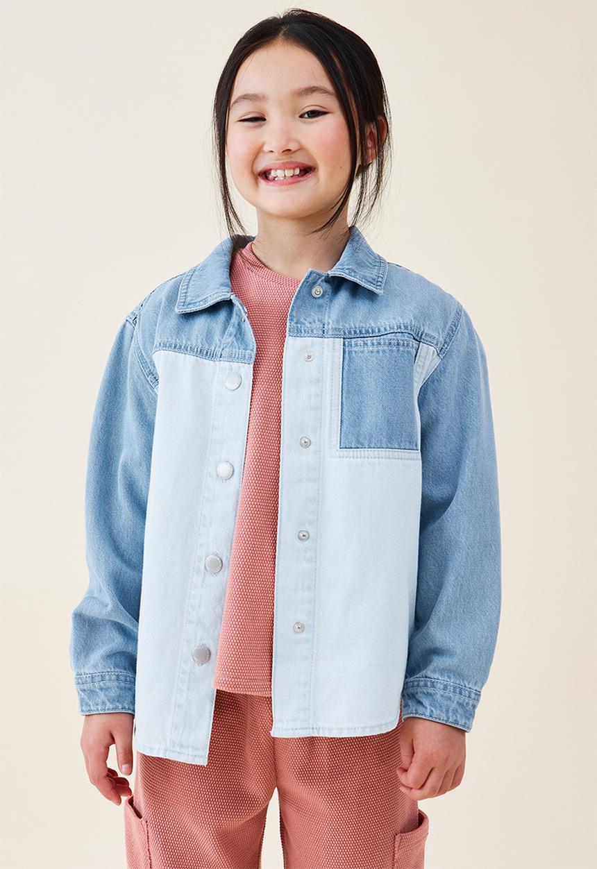Cotton On - Mikayla denim shacket - denim splice