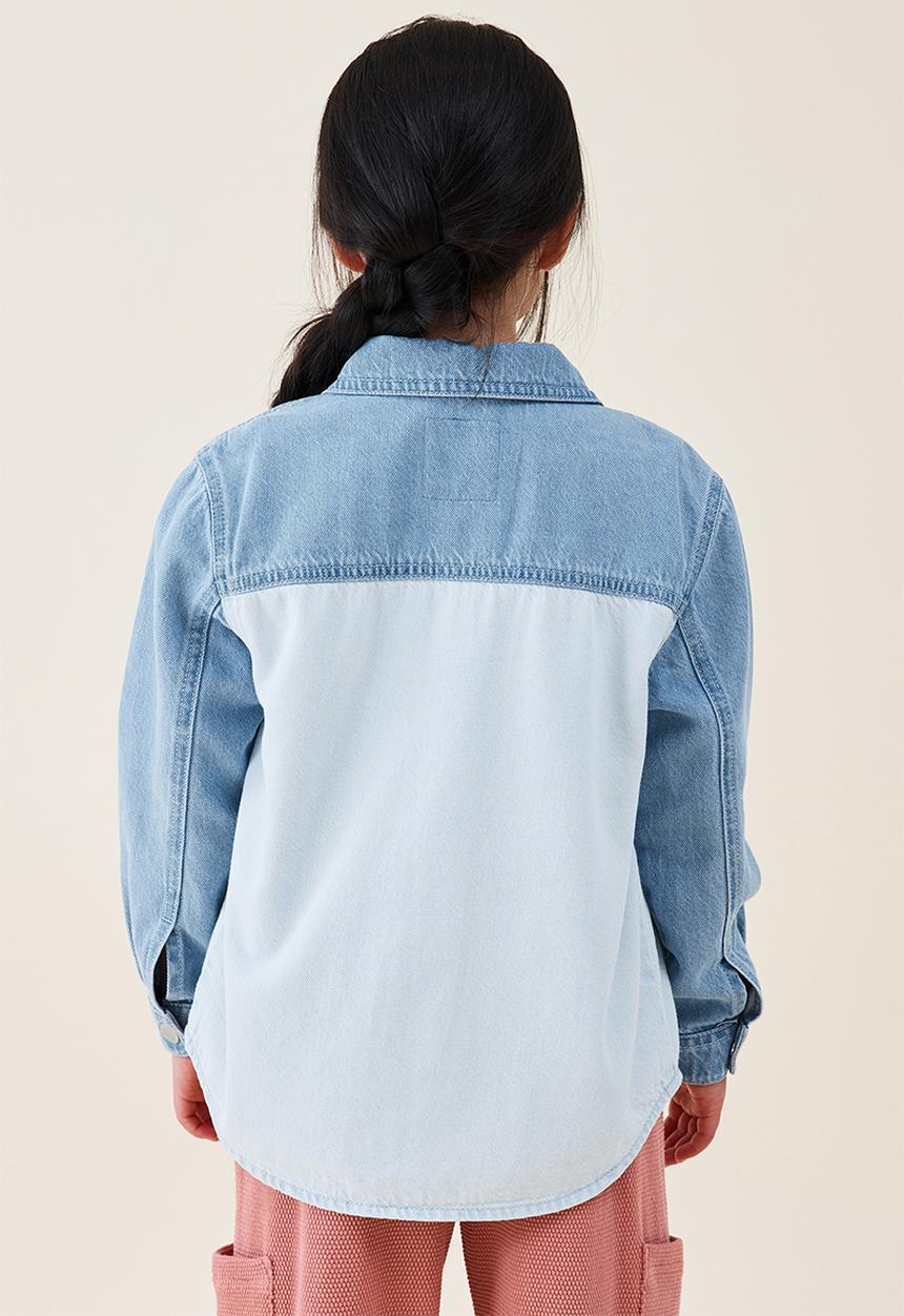 Cotton On - Mikayla denim shacket - denim splice