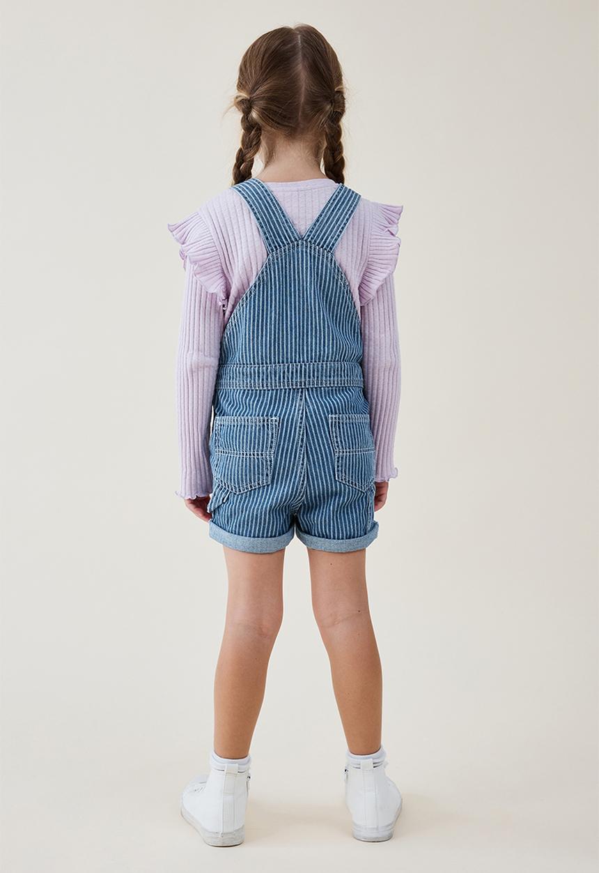Cotton On - Millie slouch shortall - denim stripe