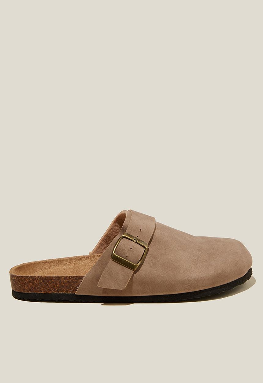 Cotton On - Rex buckle mule - roebuck nubuck