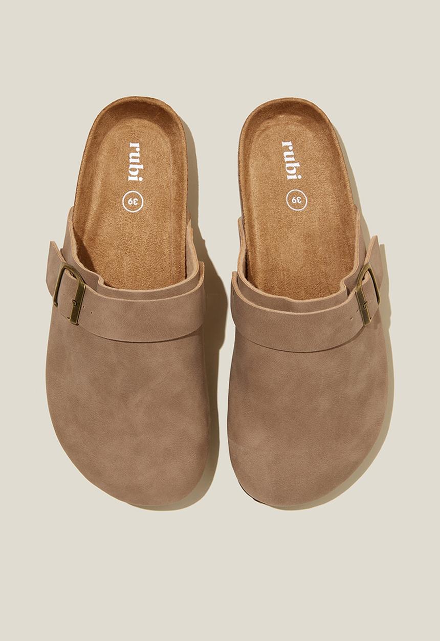 Cotton On - Rex buckle mule - roebuck nubuck