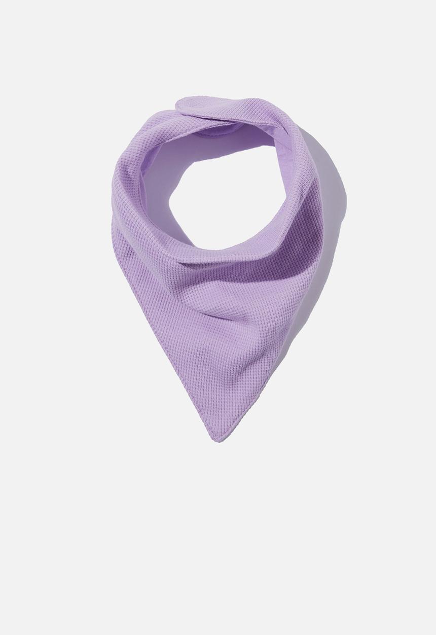 Cotton On - The waffle bandana bib - lilac drop