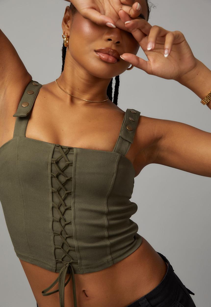 Factorie - Utility top - khaki