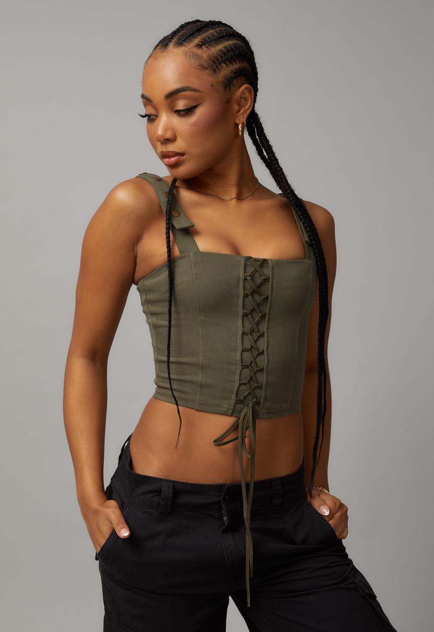 Factorie - Utility top - khaki