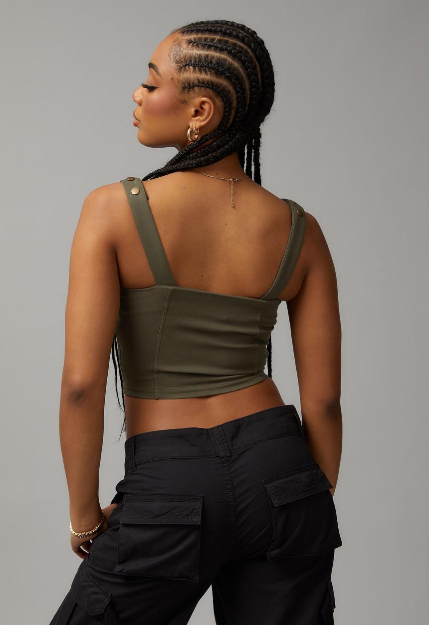 Factorie - Utility top - khaki