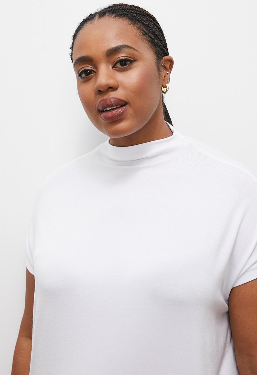 edit - Grown on sleeve tee - white