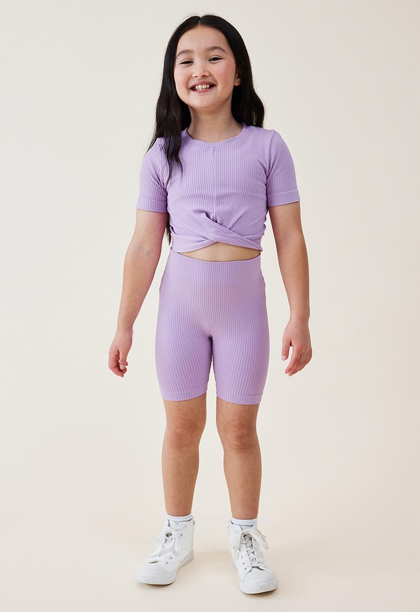 Cotton On - Madison short sleeve twist top - lavender dreams