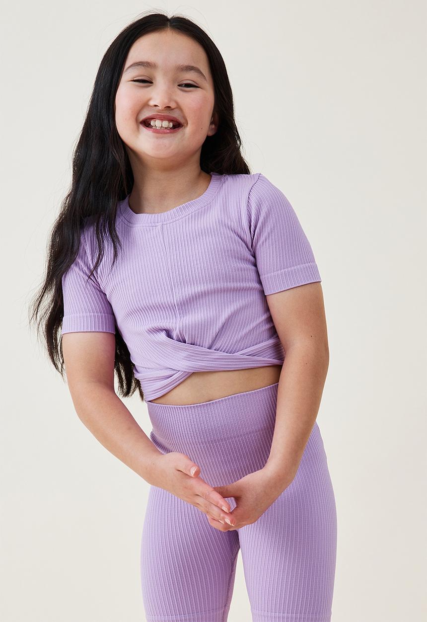 Cotton On - Madison short sleeve twist top - lavender dreams