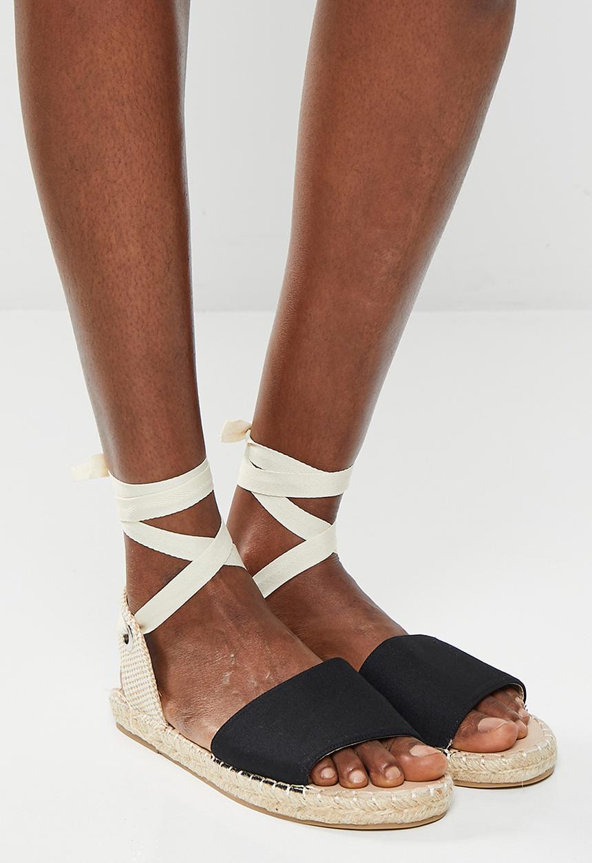 edit - Cassie espadrille - black