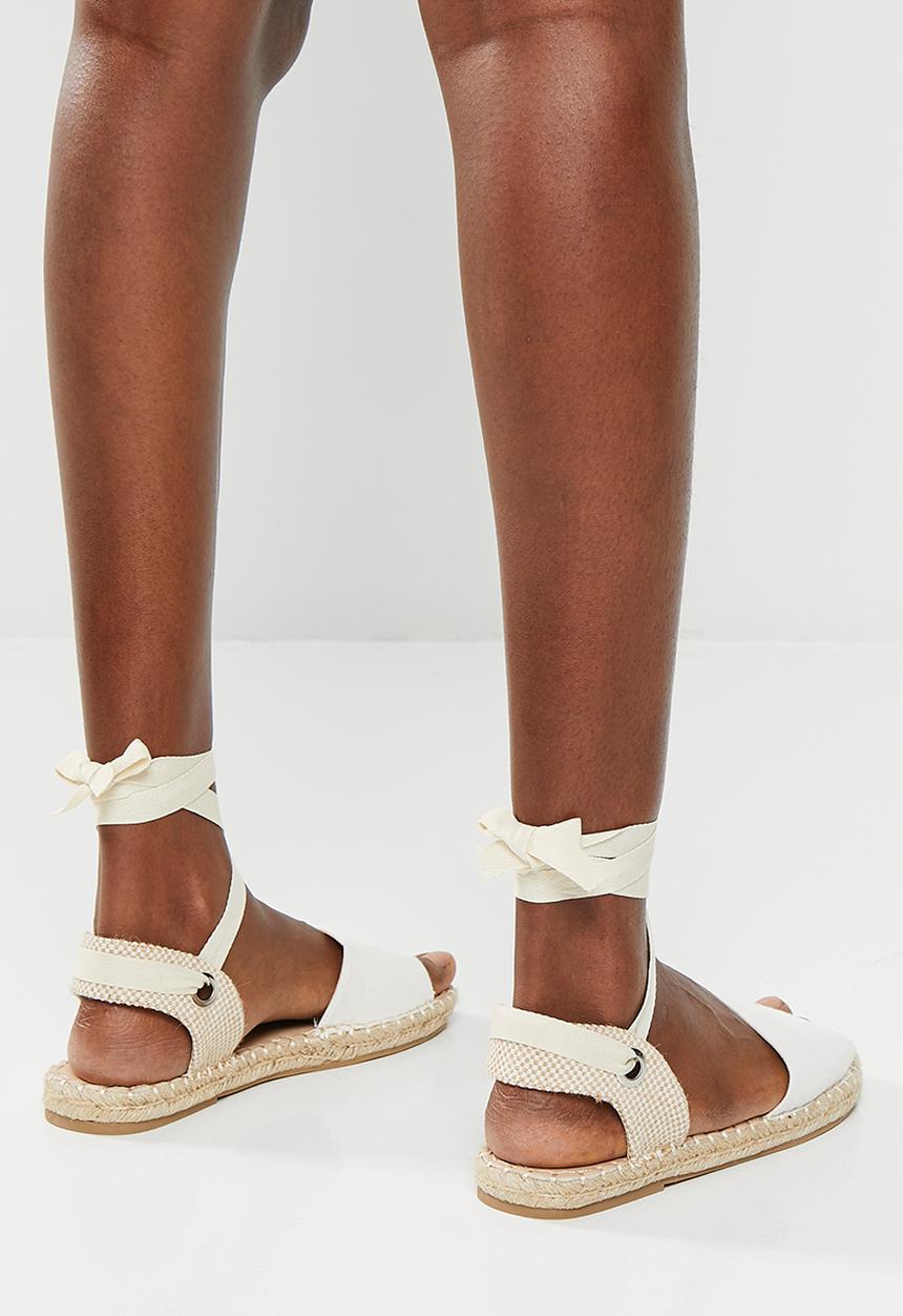 edit - Cassie espadrille - white