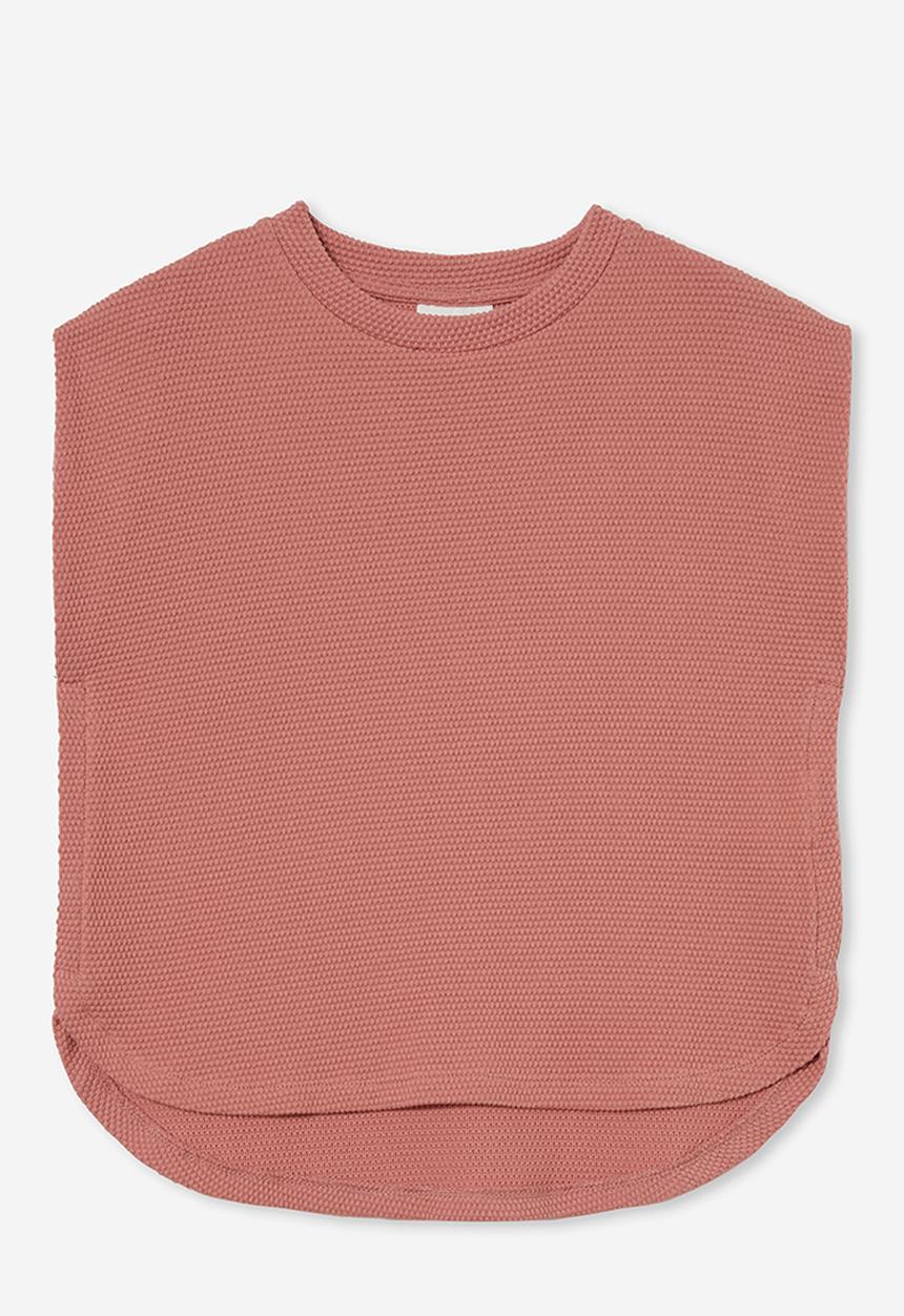 Cotton On - Alyssia sleeveless top - clay pigeon
