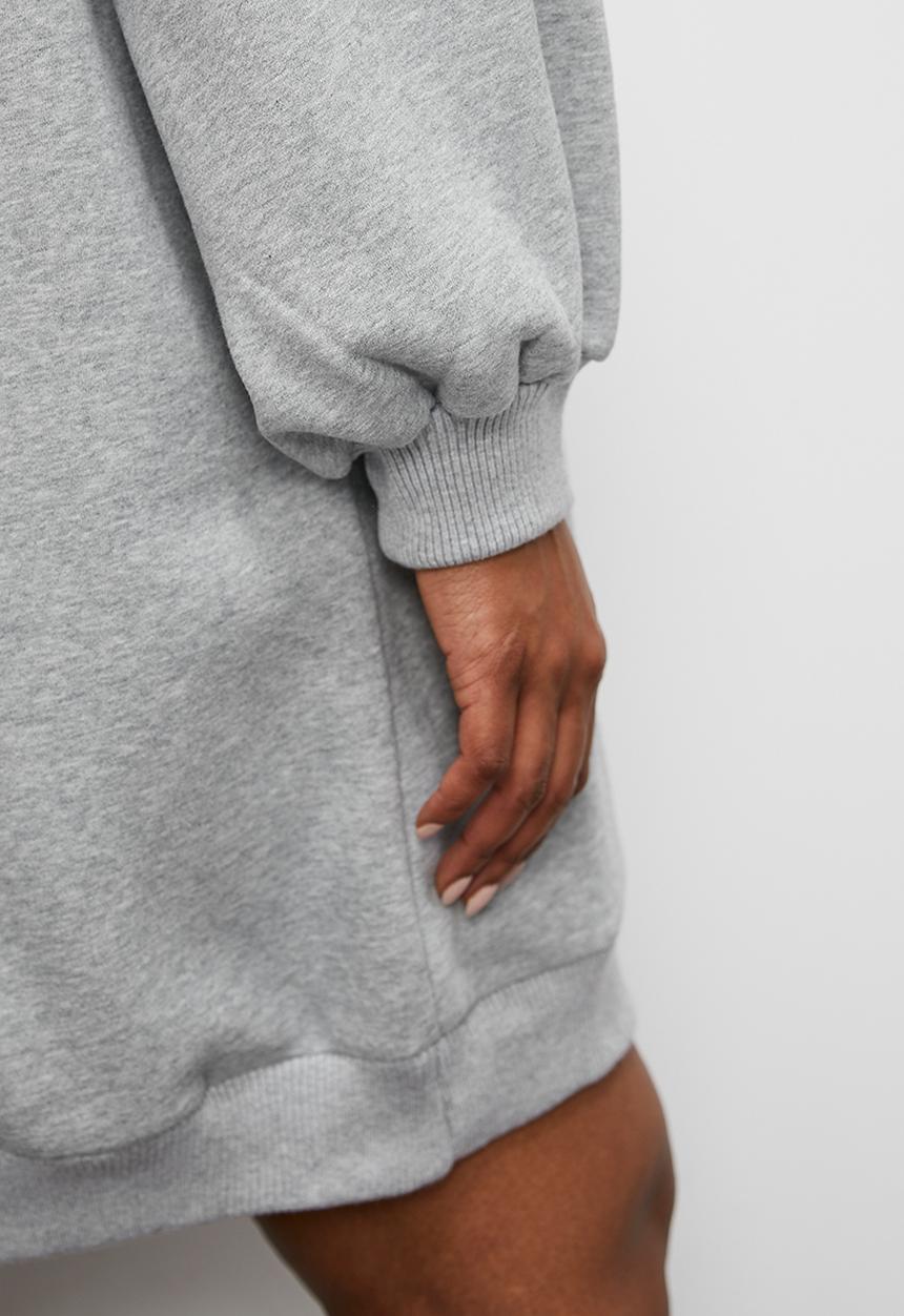 Blake - Graphic crew sweat dress - grey 