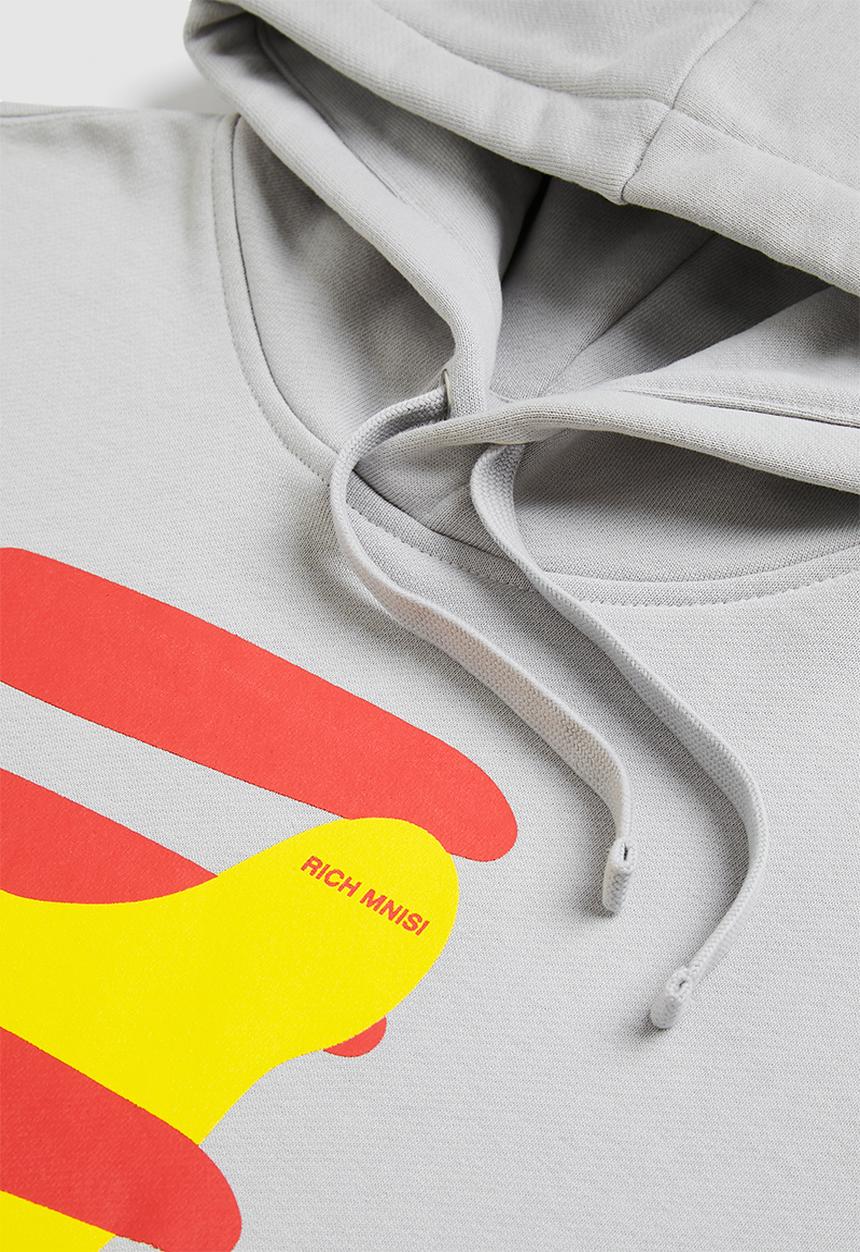 H&M - RICH MNISI x H&M: Oversized fit cotton hoodie - grey