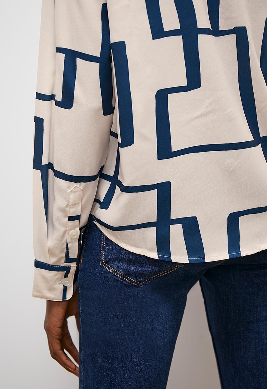 edit - Structured shirt - neutral & navy