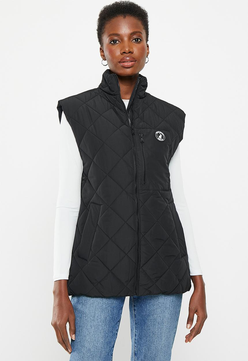 POLO - Wmn sport sleeveless puffer jacket - black