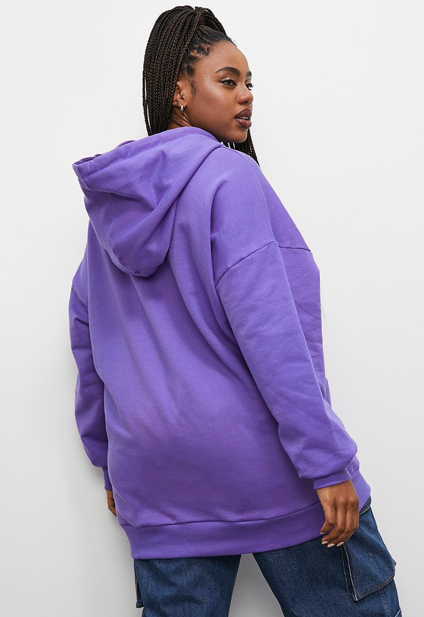 Blake - Slouch hoodie - purple1