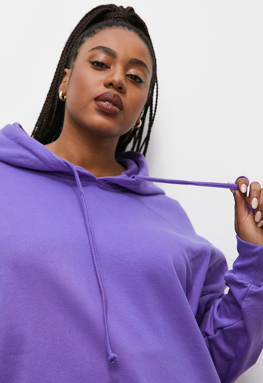 Blake - Slouch hoodie - purple1